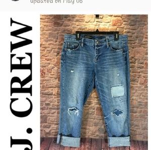 JCrew BrokeIn Distressed Jeans